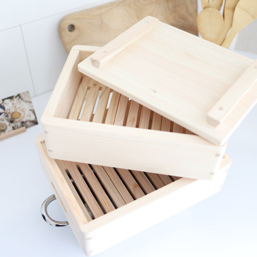 [캠핑덕] 편백나무 찜기 2단 3단 | 데얼스 아웃도어 전문 플랫폼