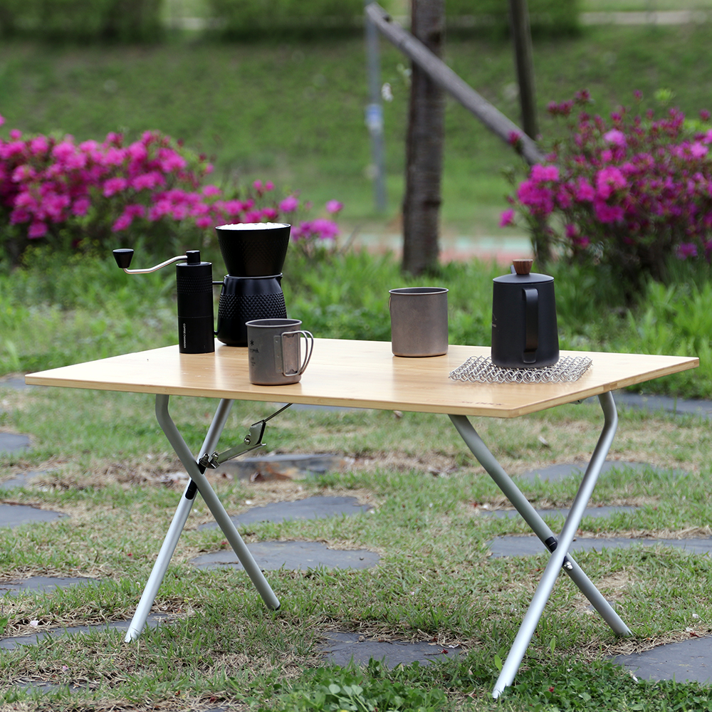 [캠핑덕]  원액션 뱀부 테이블 캠핑 | 데얼스 아웃도어 전문 플랫폼