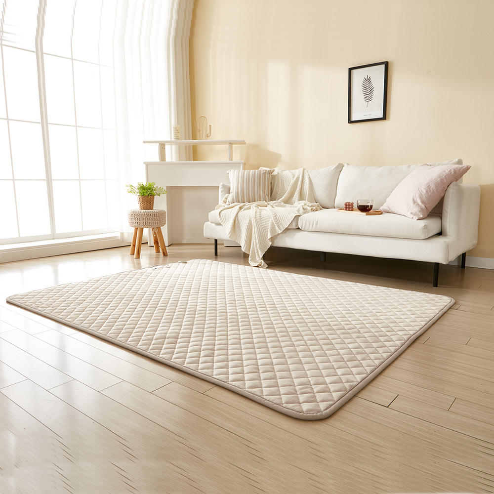 [캠핑덕] EMF 탄소 전기매트 전기장판 극세사 베이지 분리난방 150x200 | 데얼스 아웃도어 전문 플랫폼