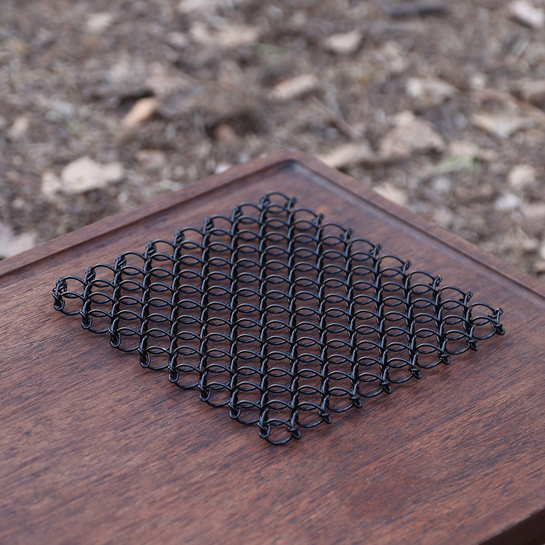 [캠핑덕] 캠핑 냄비받침 와이어팟 스탠드 L 블랙 파우치 포함 | 데얼스 아웃도어 전문 플랫폼