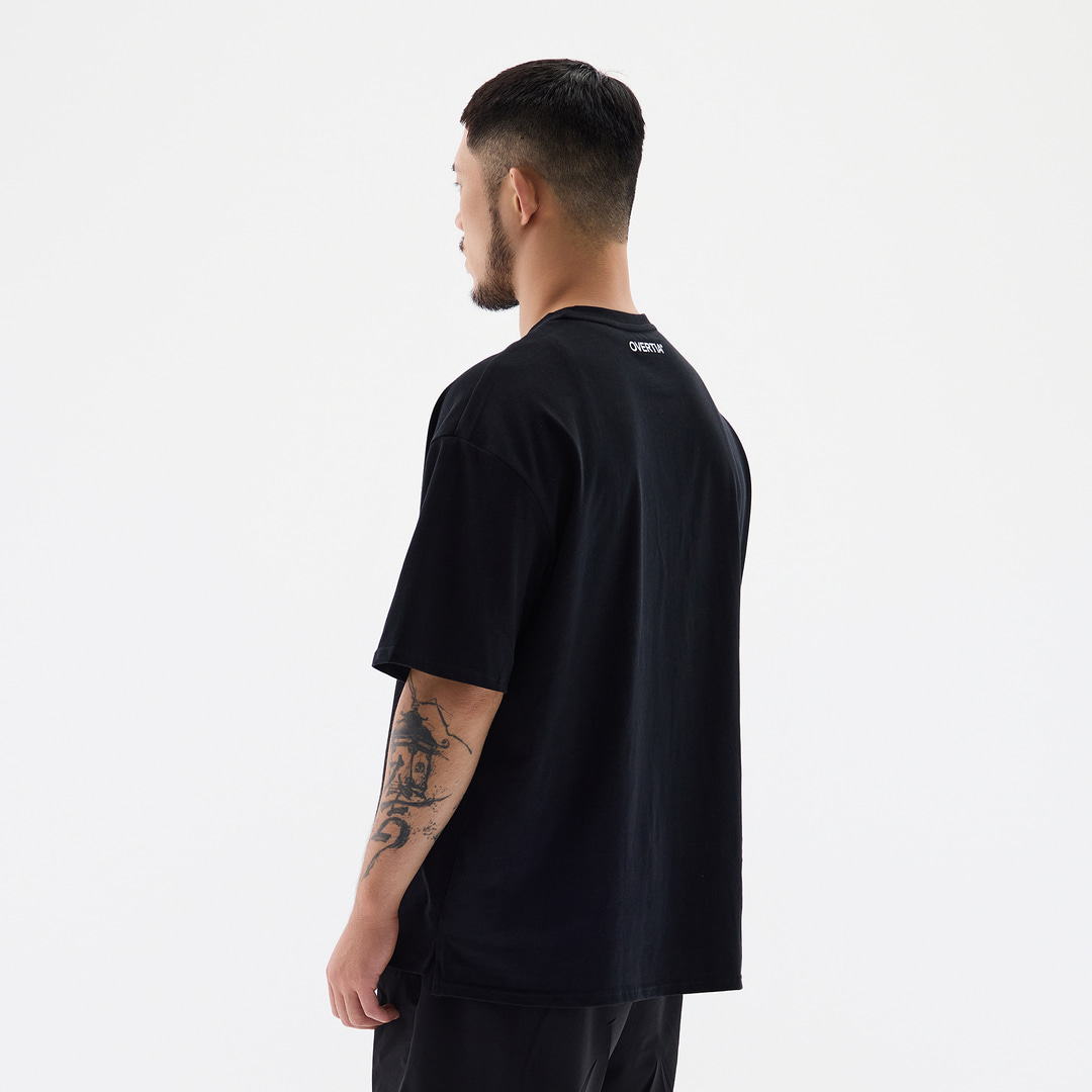 오버셔 라이프 지구본 반팔티 블랙 | 데얼스 아웃도어 전문 플랫폼