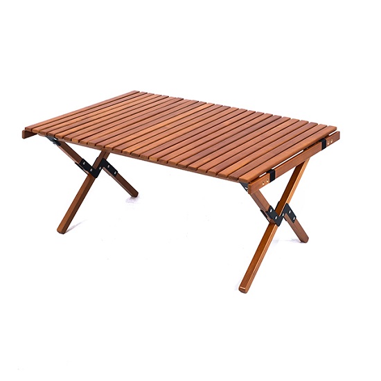 [캠핑덕] 우드롤테이블 대형-브라운 | 데얼스 아웃도어 전문 플랫폼