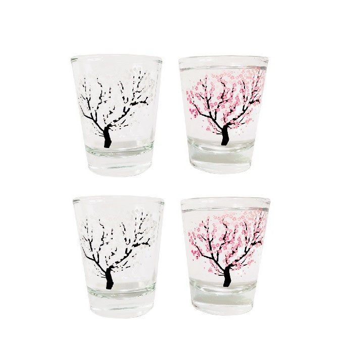[캠핑덕] 벚꽃 소주잔 요술잔 4pcs | 데얼스 아웃도어 전문 플랫폼