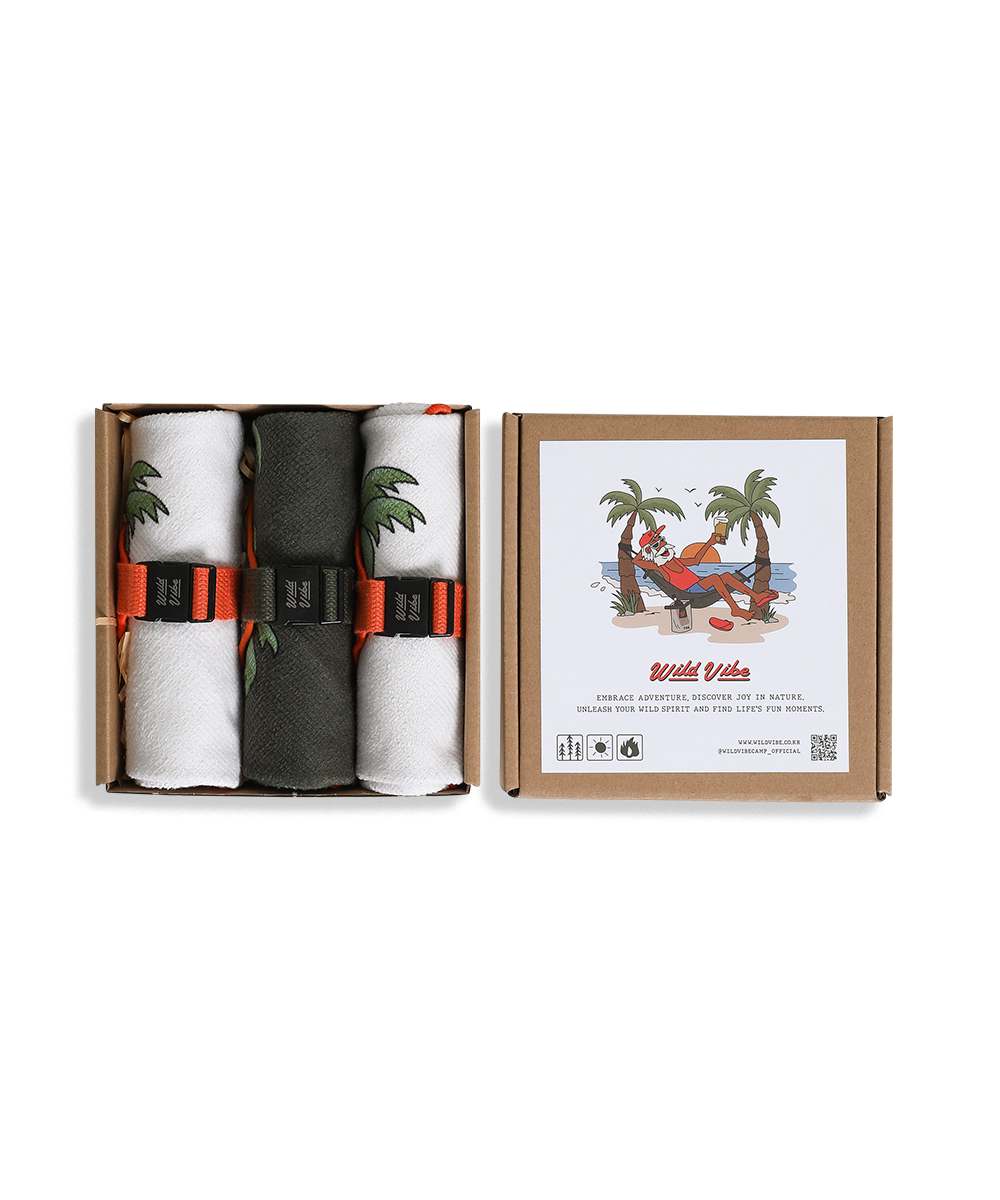 와일드바이브 캠핑타올_Camping Towel (Khaki l Beige) | 데얼스 아웃도어 전문 플랫폼
