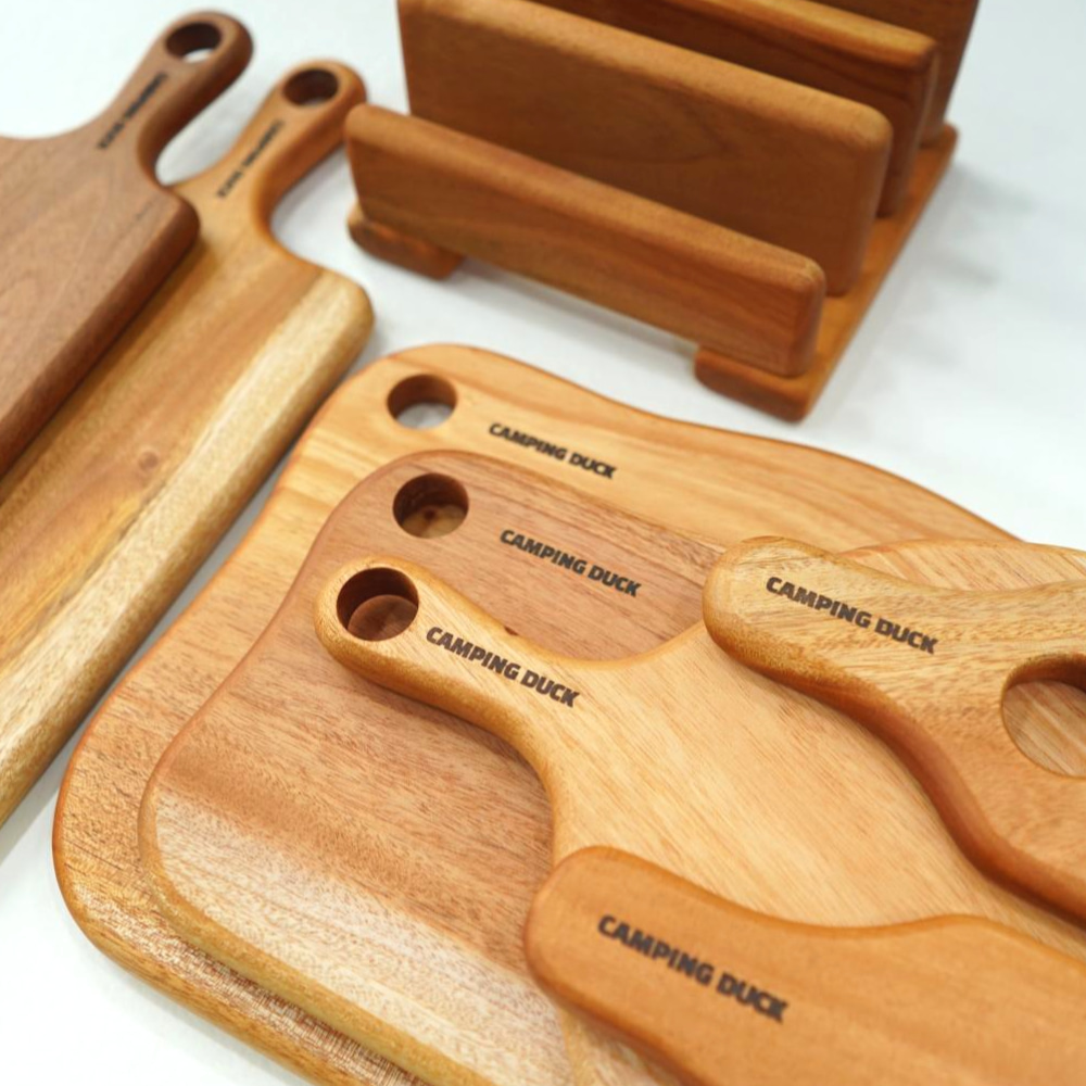 [캠핑덕] 마호가니 우드 도마 플레이팅 보드_도마거치대 | 데얼스 아웃도어 전문 플랫폼