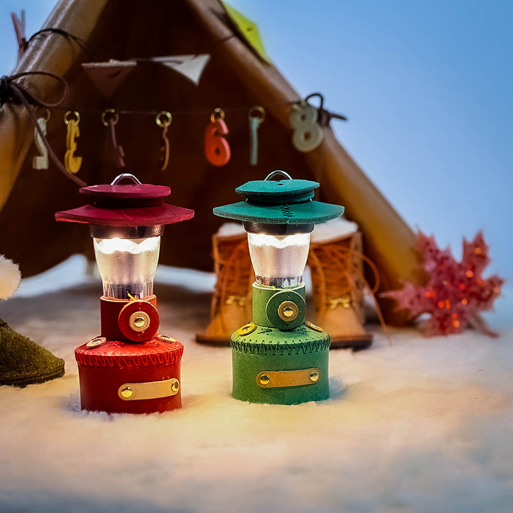 [캠핑덕] 골제로 랜턴 천연 가죽 쉐이드 커버 크리스마스 조명 콜맨 가스랜턴 에디션 | 데얼스 아웃도어 전문 플랫폼