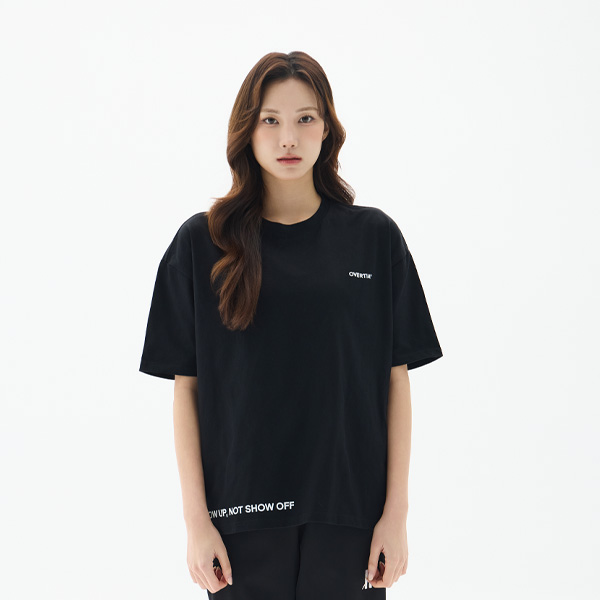 오버셔 라이프 스탠다드 워싱 반팔티 블랙 | 데얼스 아웃도어 전문 플랫폼