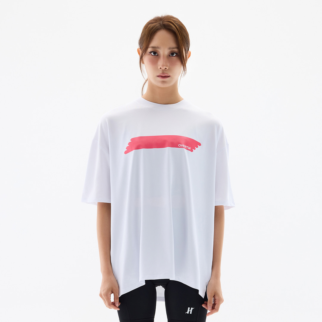 오버셔 스포츠 기능성 핑크 하이라이트 공용 반팔티 | 데얼스 아웃도어 전문 플랫폼