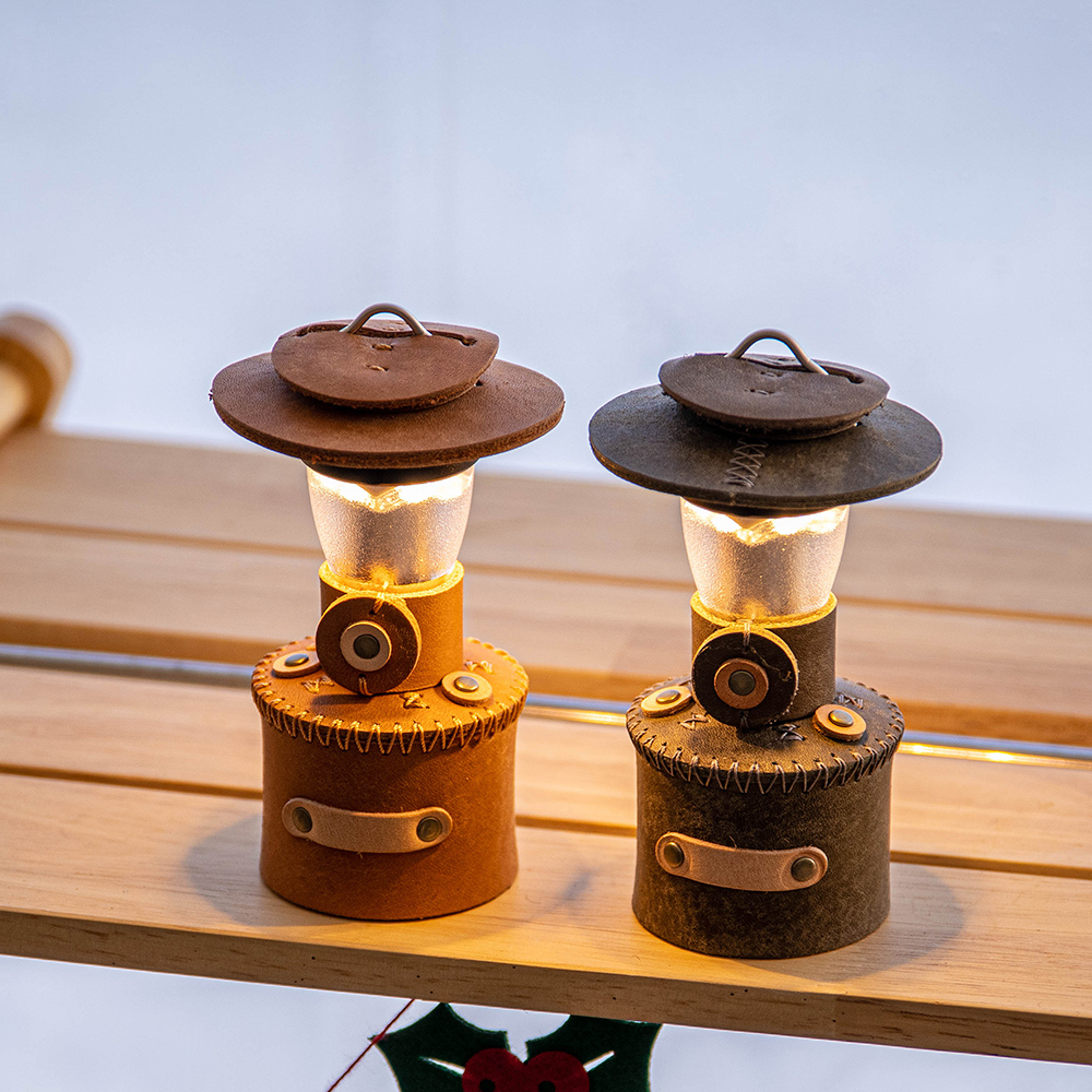 [캠핑덕] 골제로 랜턴 천연 가죽 쉐이드 커버 위스키 콜맨 가스랜턴 에디션 | 데얼스 아웃도어 전문 플랫폼