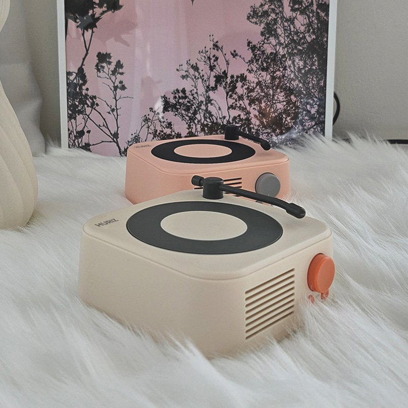 [휴라이즈] 턴테이블형 휴대용 미니 블루투스 스피커 소형 HR-RT100 | 데얼스 아웃도어 전문 플랫폼