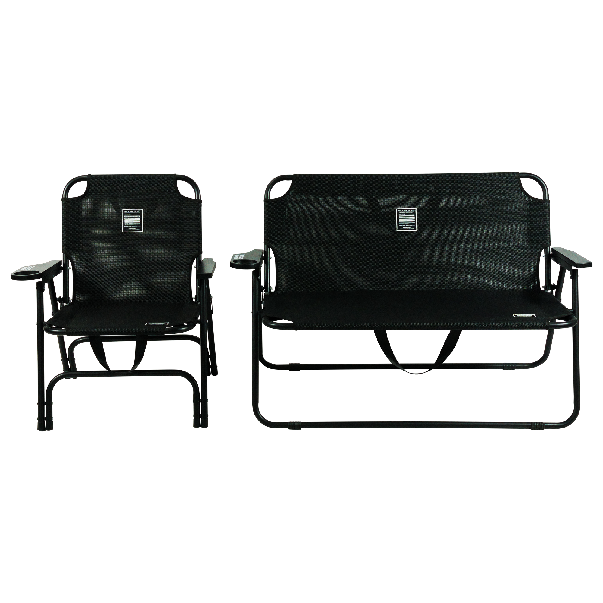 원스위크라이프 Textilene® 메쉬 야외용 폴딩 체어 1인용 | 데얼스 아웃도어 전문 플랫폼