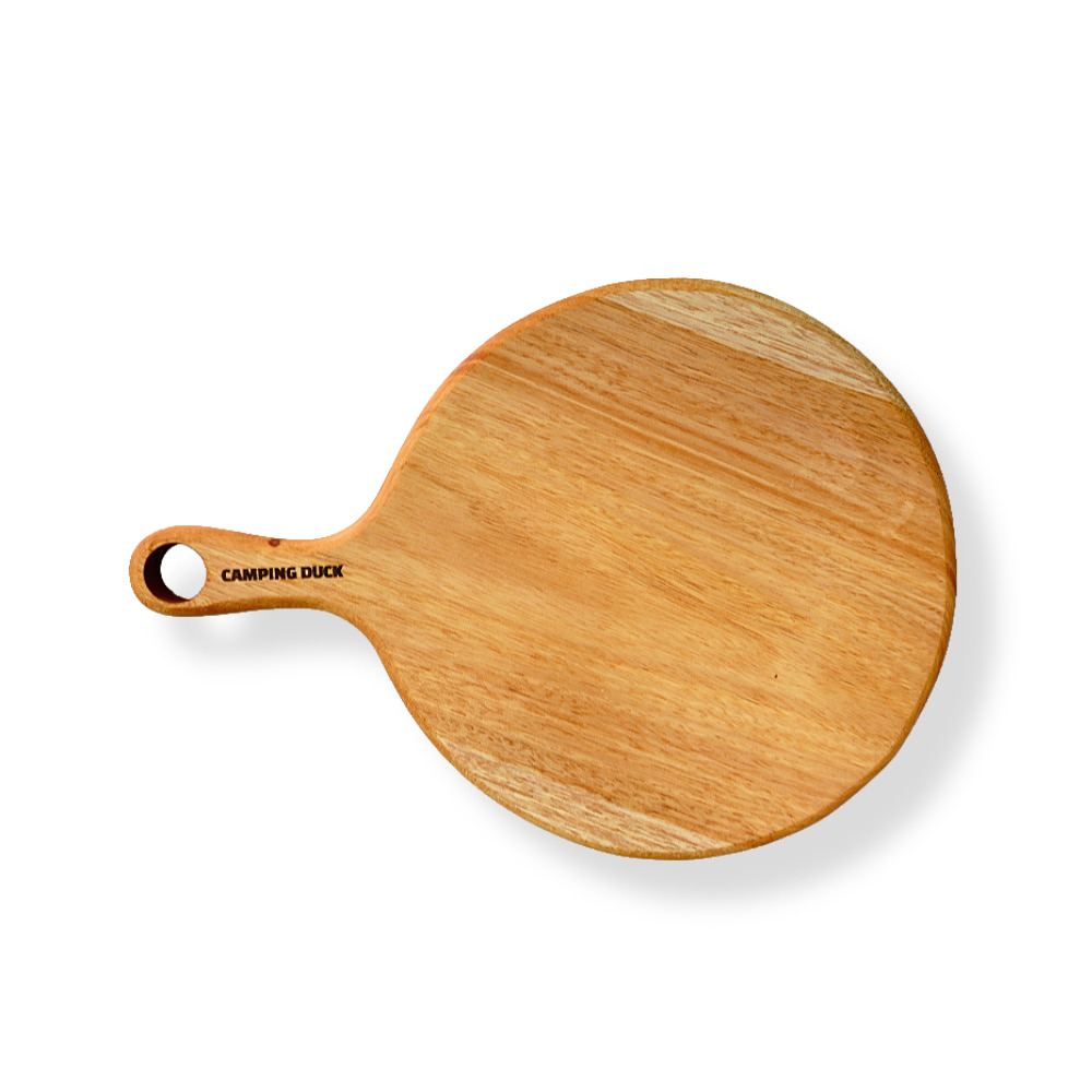 [캠핑덕] 마호가니 우드 도마 플레이팅 보드_원형 라운드 | 데얼스 아웃도어 전문 플랫폼