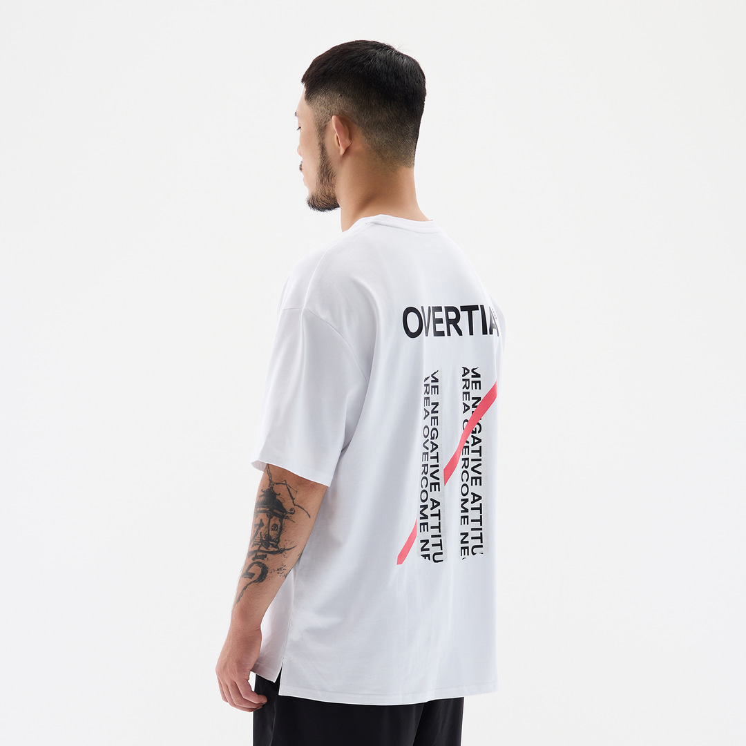오버셔 라이프 시그니처 반팔티 화이트 | 데얼스 아웃도어 전문 플랫폼
