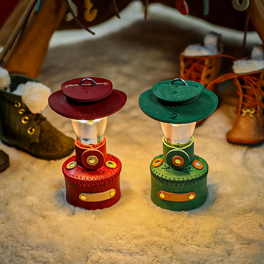 [캠핑덕] 골제로 랜턴 천연 가죽 쉐이드 커버 크리스마스 조명 콜맨 가스랜턴 에디션 | 데얼스 아웃도어 전문 플랫폼