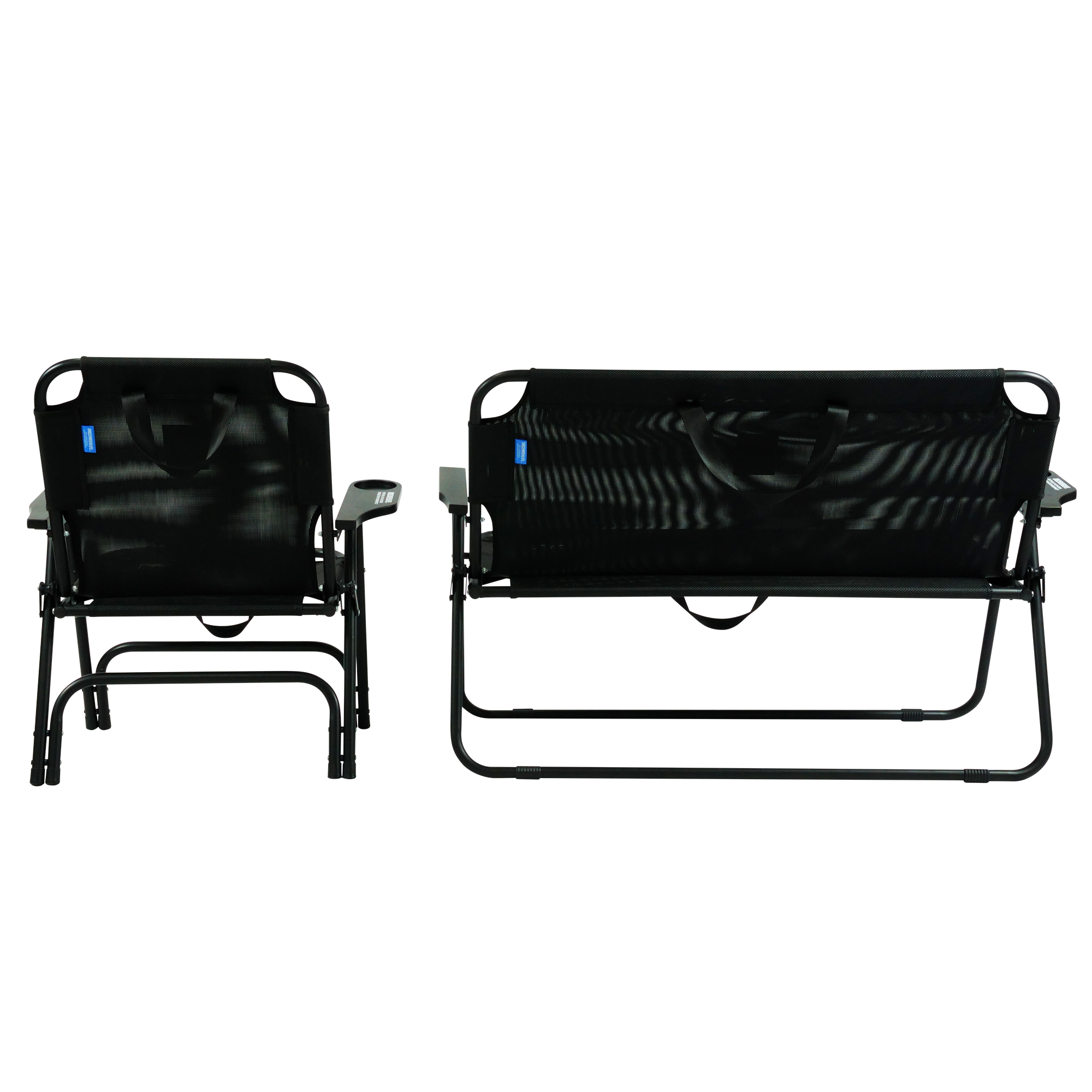 원스위크라이프 Textilene® 메쉬 야외용 폴딩 체어 2인용 | 데얼스 아웃도어 전문 플랫폼