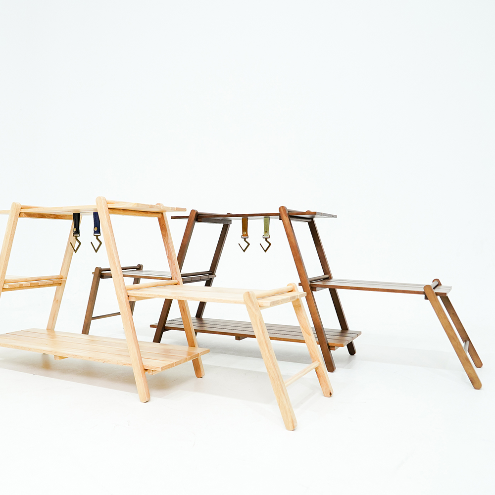 [캠핑덕] 멀티 우드 행어 선반 | 데얼스 아웃도어 전문 플랫폼