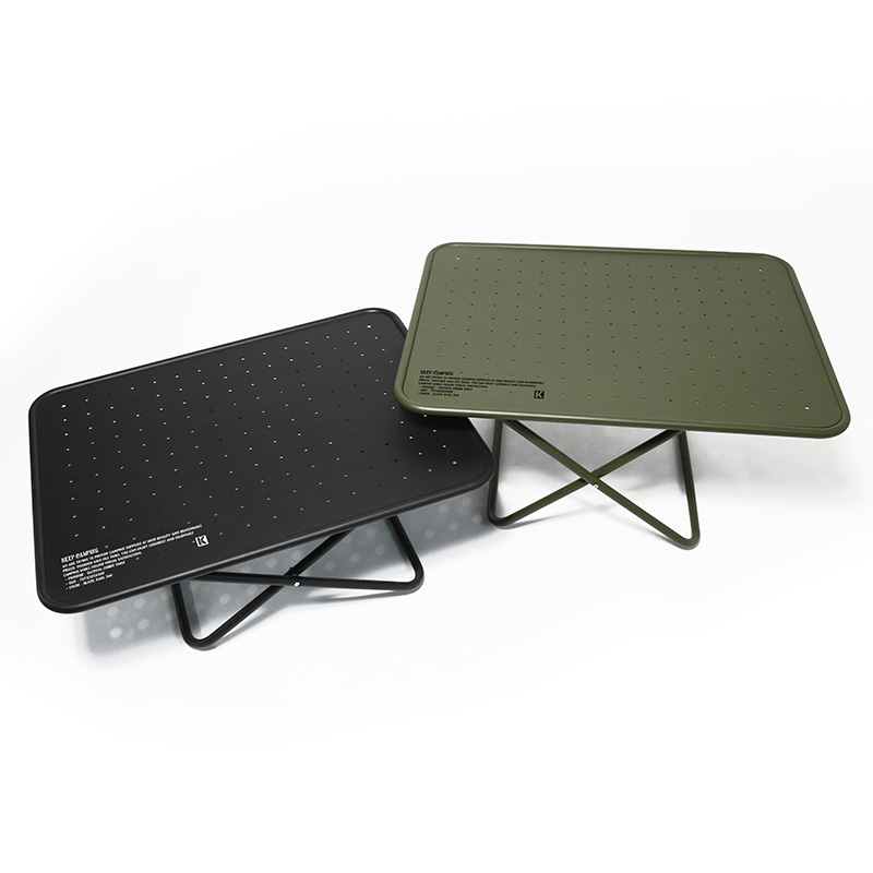 KEEP 택티컬 크로스 접이식 높이 조절 캠핑 테이블 | 데얼스 아웃도어 전문 플랫폼