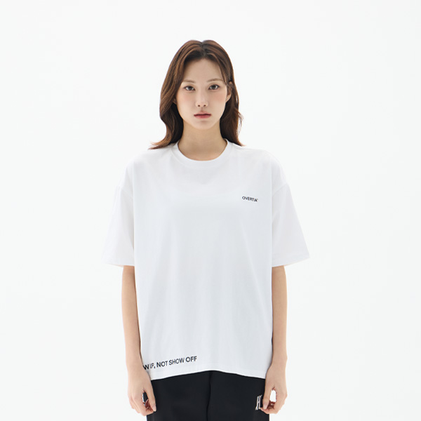 오버셔 라이프 스탠다드 워싱 반팔티 화이트 | 데얼스 아웃도어 전문 플랫폼