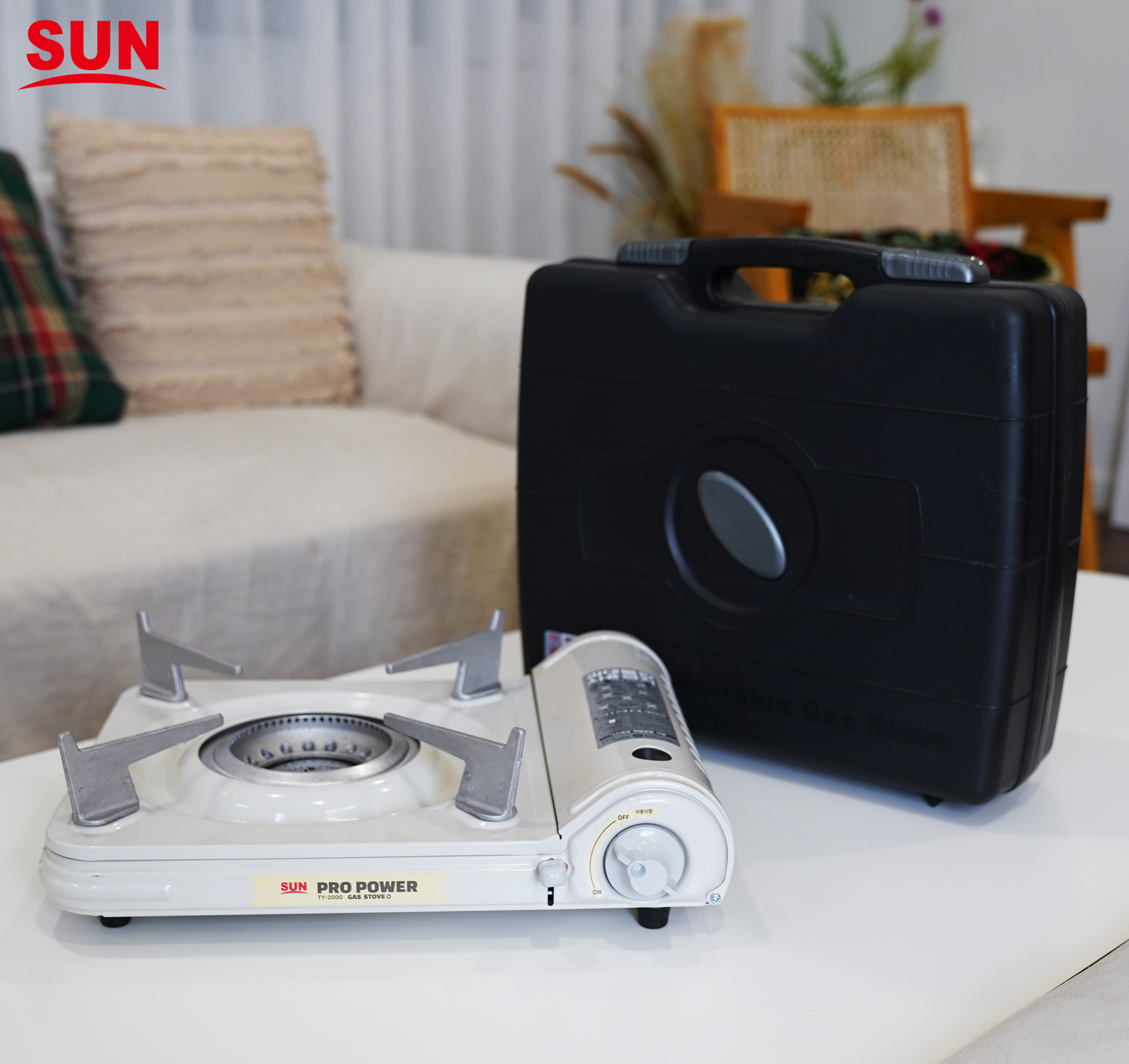 썬연료 휴대용 가스버너 캠핑 버너 화이트 | 데얼스 아웃도어 전문 플랫폼