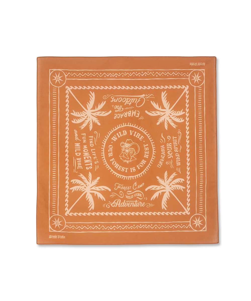 와일드바이브 반다나_Bandana (Khaki l Orange) | 데얼스 아웃도어 전문 플랫폼