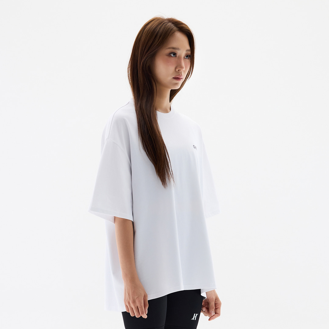 오버셔 라이프 시그니처 반팔티 화이트 | 데얼스 아웃도어 전문 플랫폼