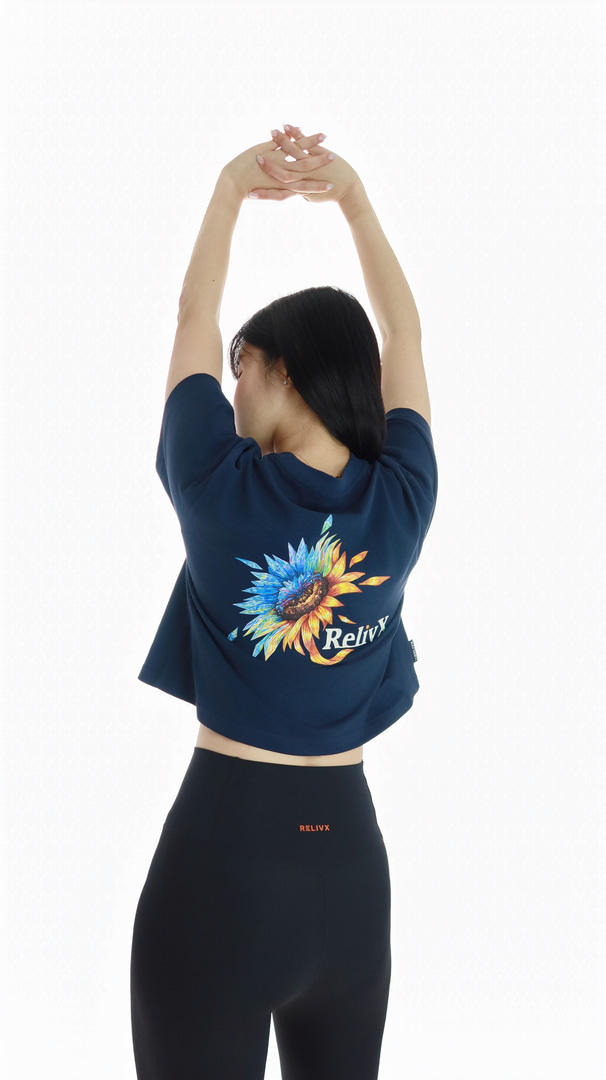 릴릭스 썬플라워 크롭 반팔티 | 데얼스 아웃도어 전문 플랫폼