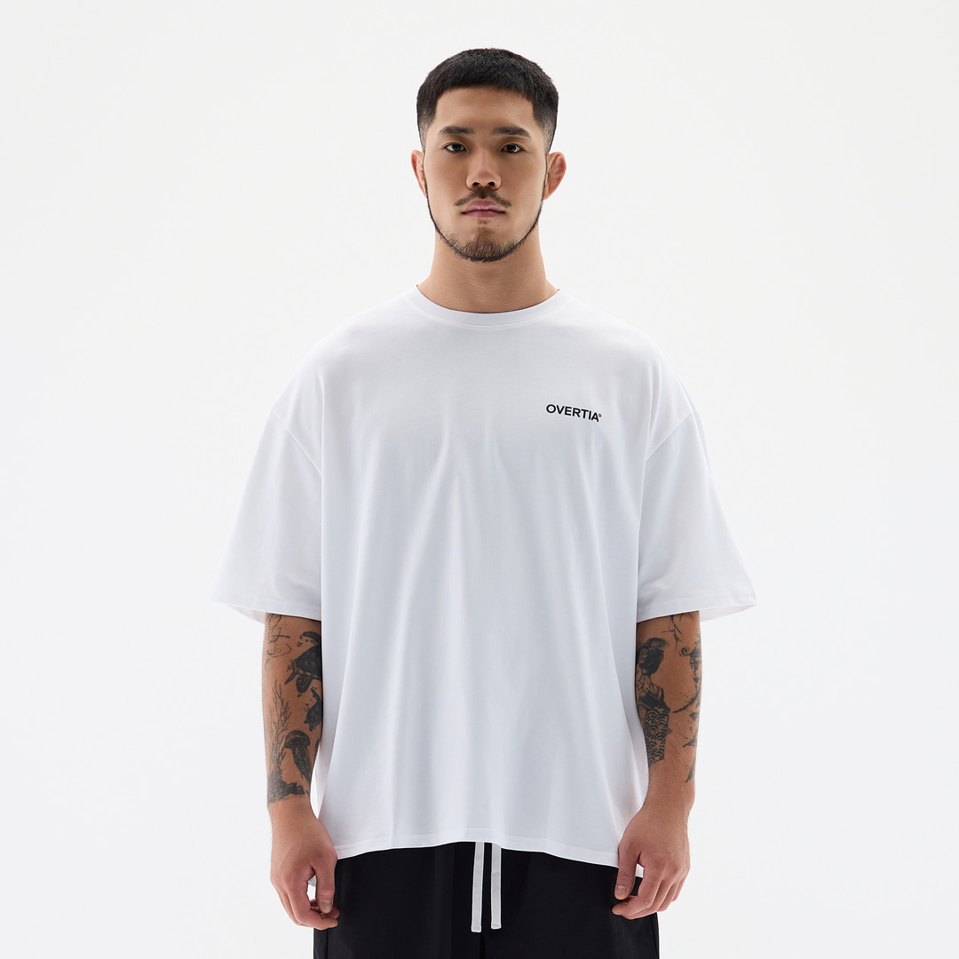 오버셔 라이프 시그니처 반팔티 화이트 | 데얼스 아웃도어 전문 플랫폼