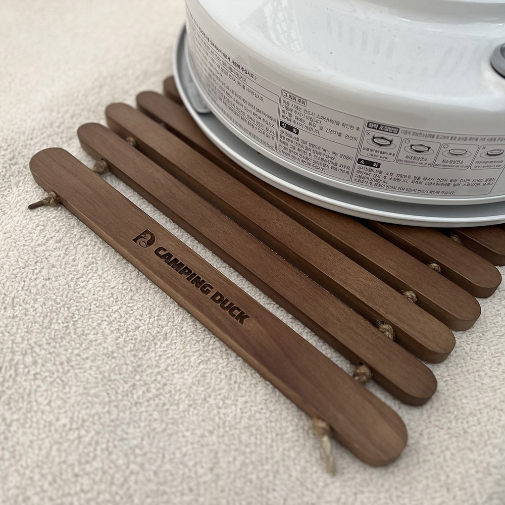 [캠핑덕] 이븐 우드 캠핑 발매트 난로받침대 팬히터 | 데얼스 아웃도어 전문 플랫폼