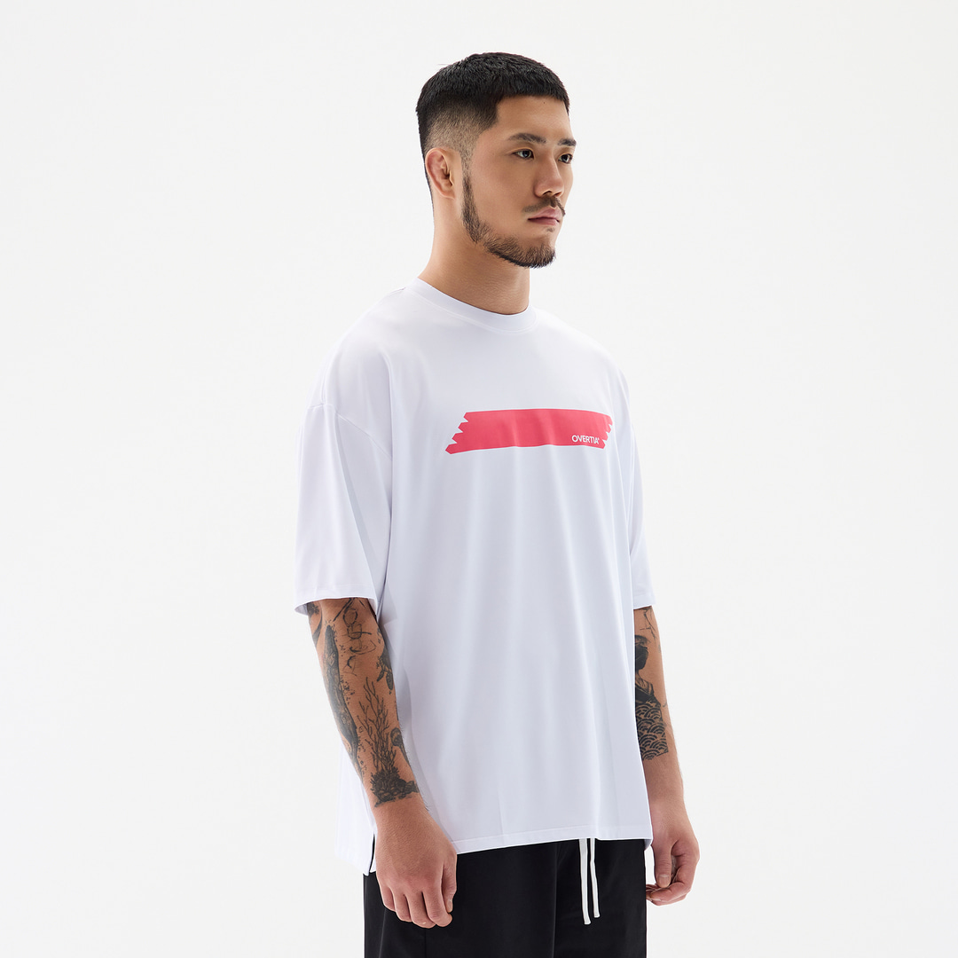 오버셔 스포츠 기능성 핑크 하이라이트 공용 반팔티 | 데얼스 아웃도어 전문 플랫폼