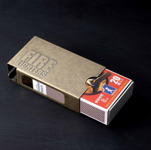 파이어라이터스 캠핑 성냥 불쏘시개 슬리브커터케이스 황동 배럴 | 데얼스 아웃도어 전문 플랫폼