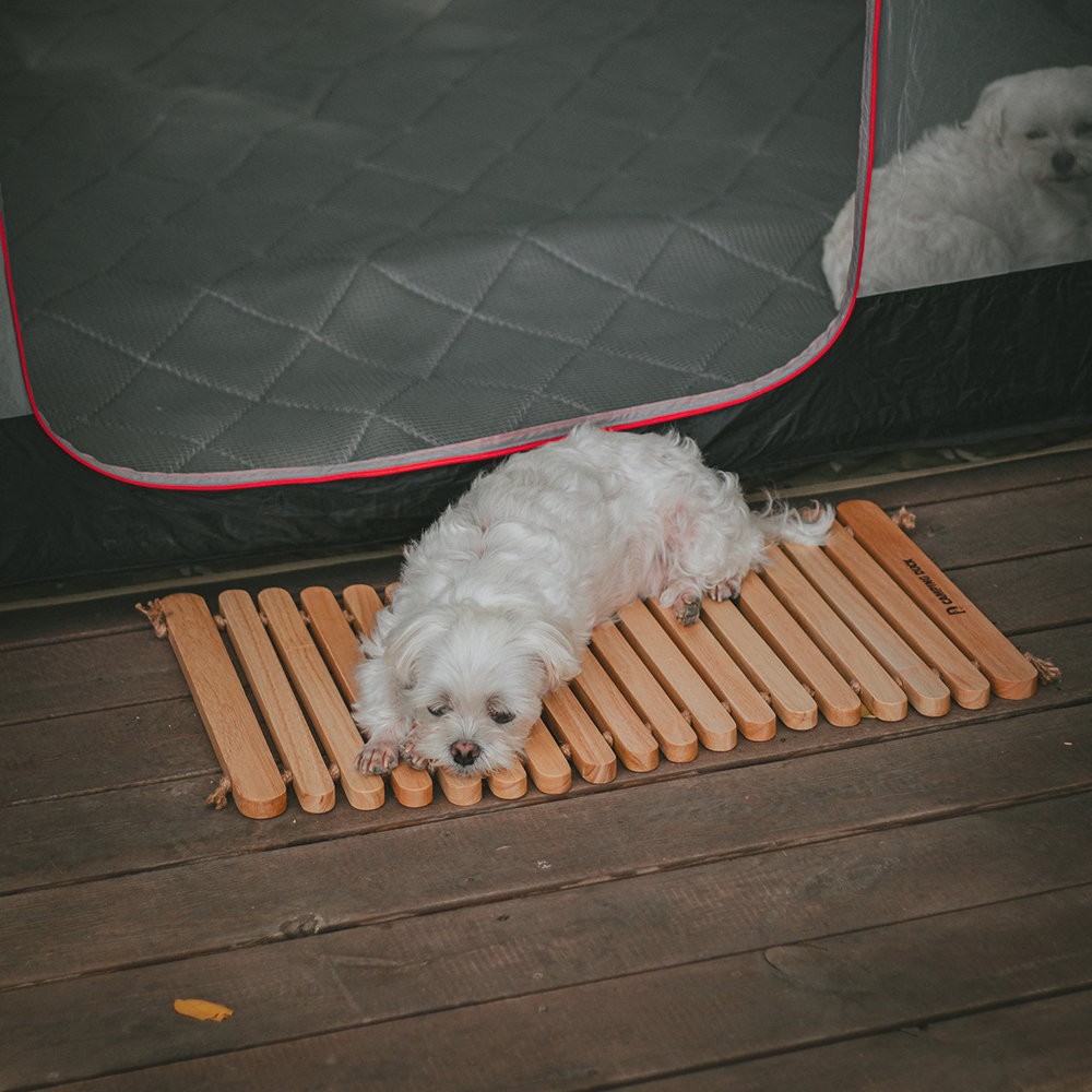 [캠핑덕] 이븐 우드 캠핑 발매트 난로받침대 팬히터 | 데얼스 아웃도어 전문 플랫폼