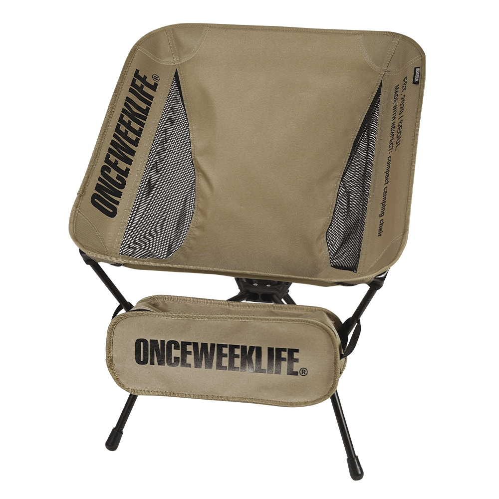 원스위크라이프 휴대용 백패킹 경량 체어 OCH0268 BLACK | 데얼스 아웃도어 전문 플랫폼