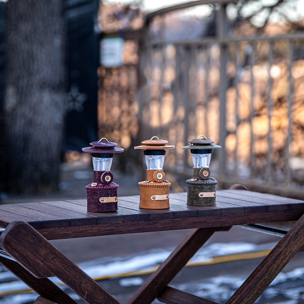 [캠핑덕] 골제로 랜턴 천연 가죽 쉐이드 커버 위스키 콜맨 가스랜턴 에디션 | 데얼스 아웃도어 전문 플랫폼