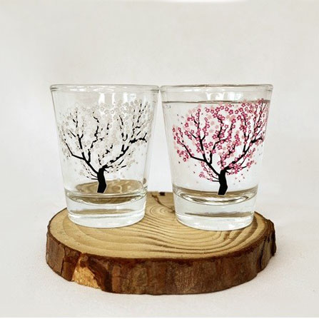 [캠핑덕] 벚꽃 소주잔 요술잔 4pcs | 데얼스 아웃도어 전문 플랫폼