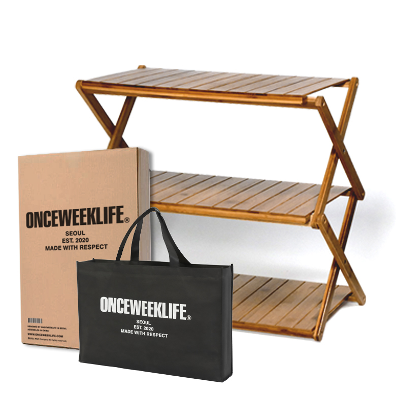 원스위크라이프 아웃도어 우드 캠핑선반 + 가방세트 OSH0158 | 데얼스 아웃도어 전문 플랫폼