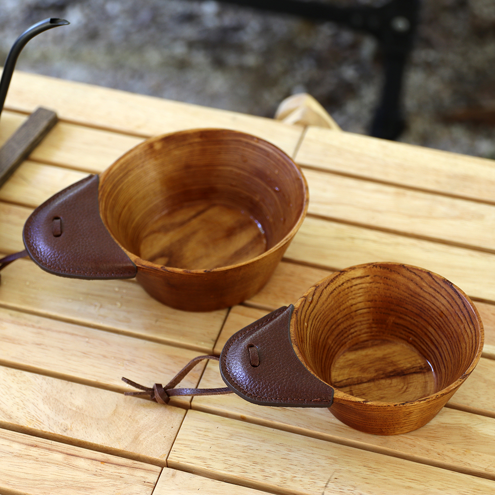 [캠핑덕] 레더 핸들 애쉬 우드 시에라컵 | 데얼스 아웃도어 전문 플랫폼