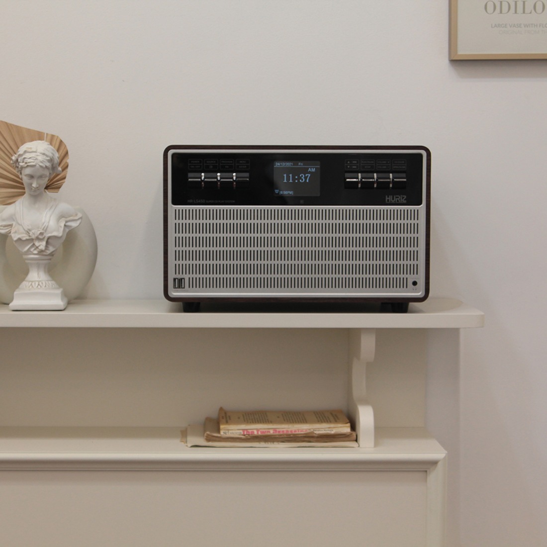 휴라이즈 올인원 블루투스 오디오 HR-LS450 CD플레이어 FM라디오 시계 알람 리모컨 | 데얼스 아웃도어 전문 플랫폼