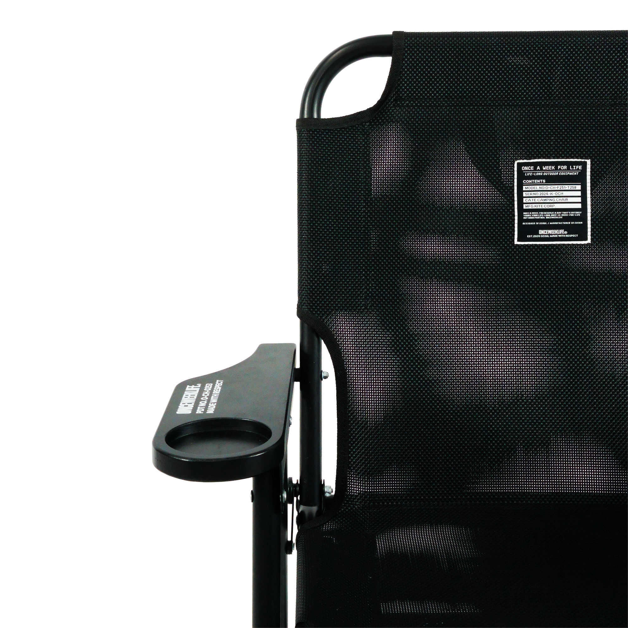 원스위크라이프 Textilene® 메쉬 야외용 폴딩 체어 1인용 | 데얼스 아웃도어 전문 플랫폼
