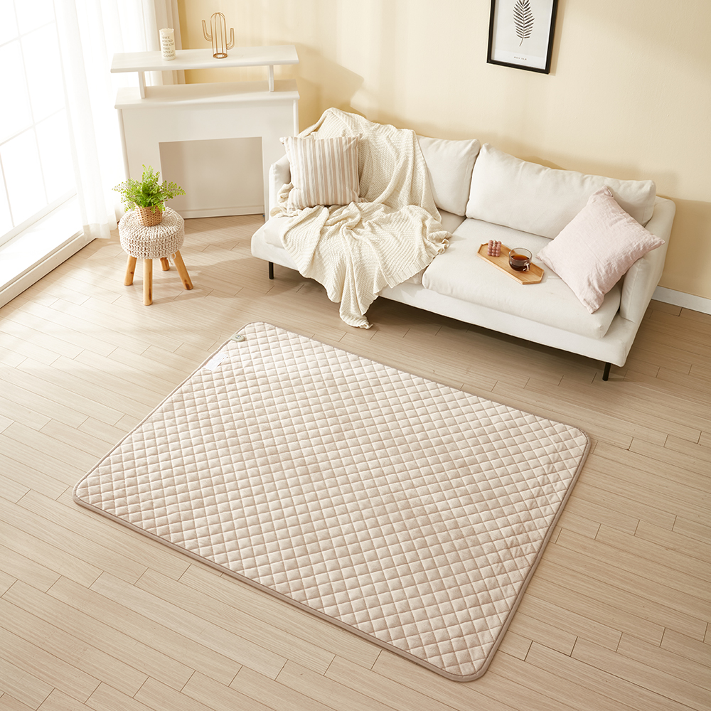 [캠핑덕] EMF 탄소 전기매트 전기장판 극세사 베이지 중형 싱글 100x180 | 데얼스 아웃도어 전문 플랫폼