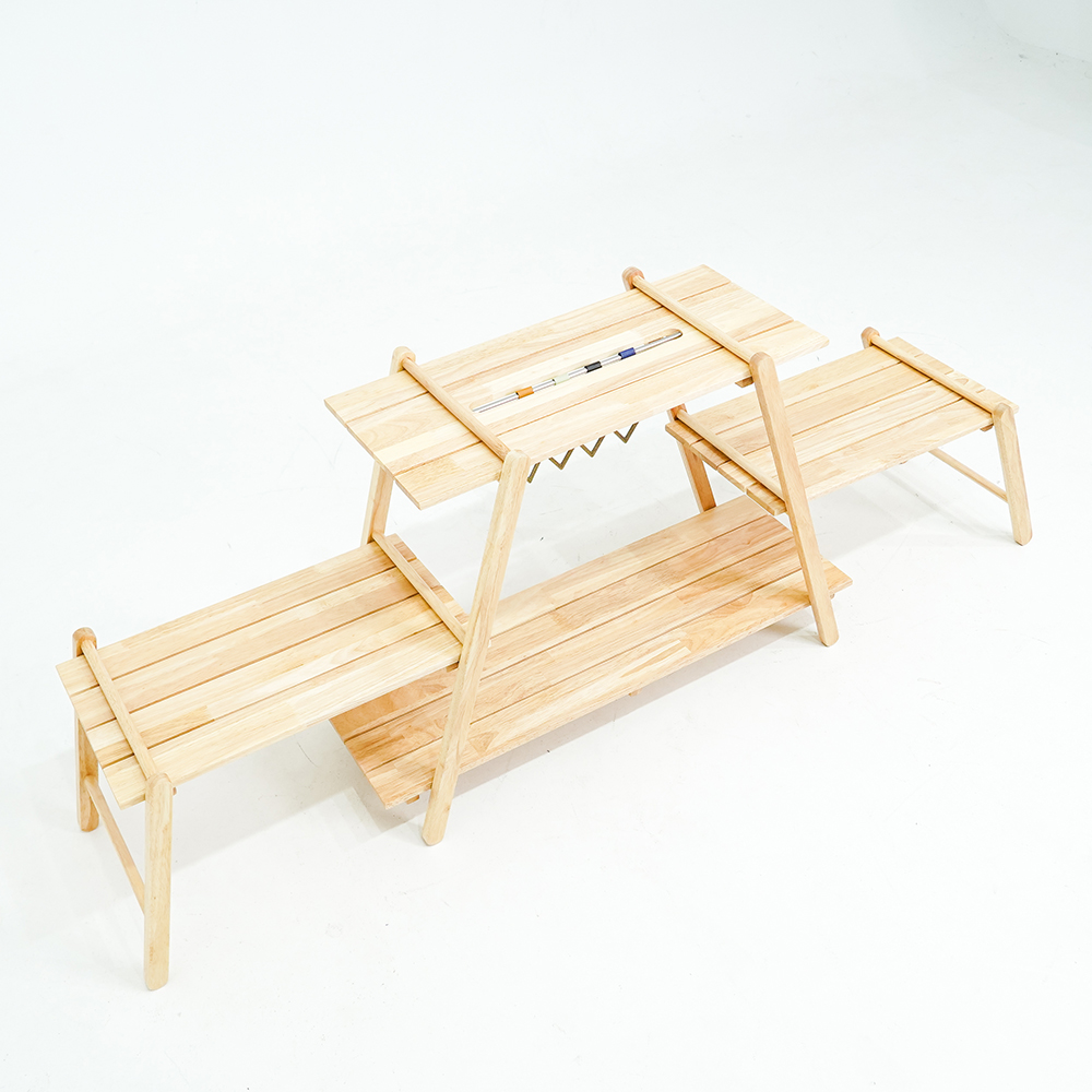 [캠핑덕] 멀티 우드 행어 선반 | 데얼스 아웃도어 전문 플랫폼