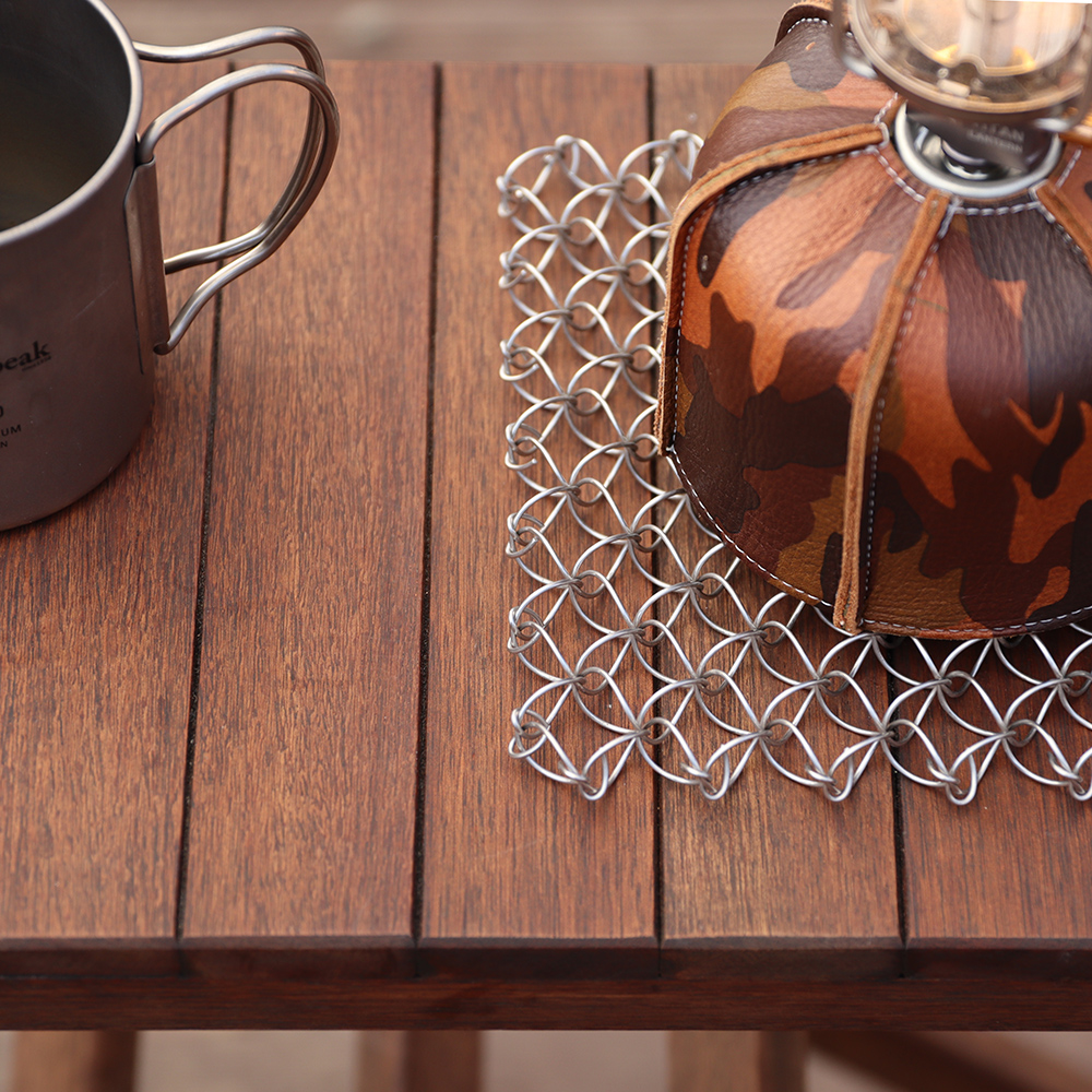 [캠핑덕] 캠핑 냄비받침 와이어팟 스탠드 L 실버 파우치 포함 | 데얼스 아웃도어 전문 플랫폼