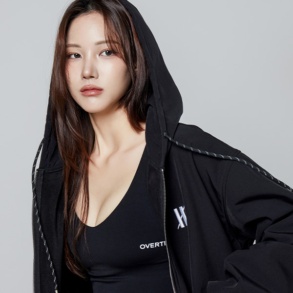 오버셔 기능성 기모 웜업 오버핏 후드집업 블랙 (남녀공용) | 데얼스 아웃도어 전문 플랫폼