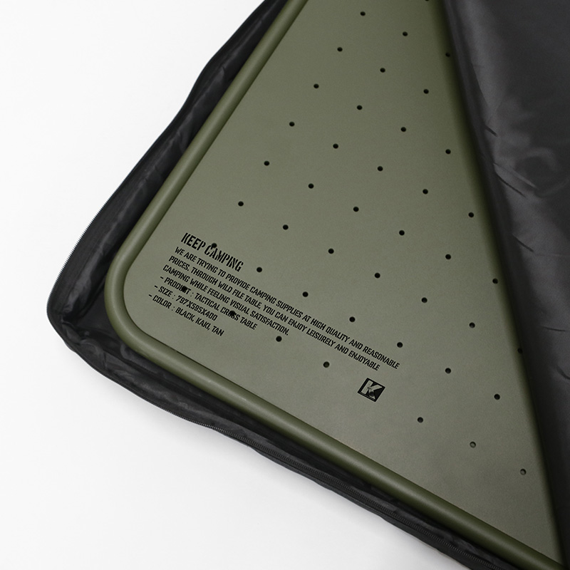KEEP 택티컬 크로스 접이식 높이 조절 캠핑 테이블 | 데얼스 아웃도어 전문 플랫폼