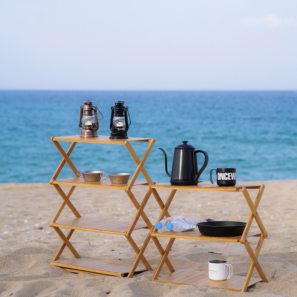 원스위크라이프 아웃도어 우드 캠핑선반 + 가방세트 OSH0158 | 데얼스 아웃도어 전문 플랫폼