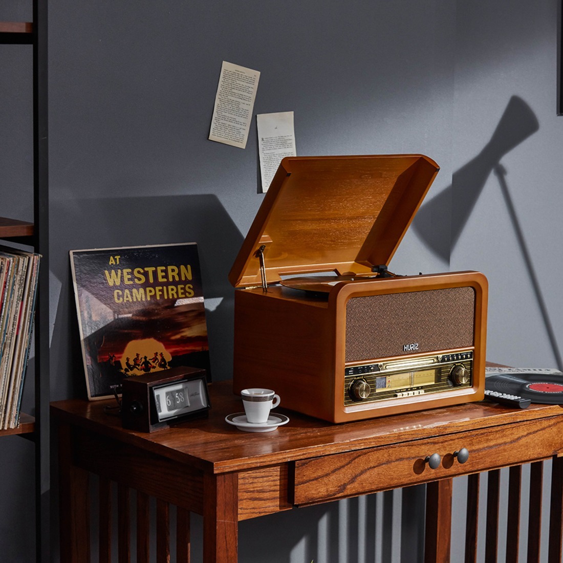 휴라이즈 올인원 사운드 시스템 턴테이블 HR-TS200 | 데얼스 아웃도어 전문 플랫폼