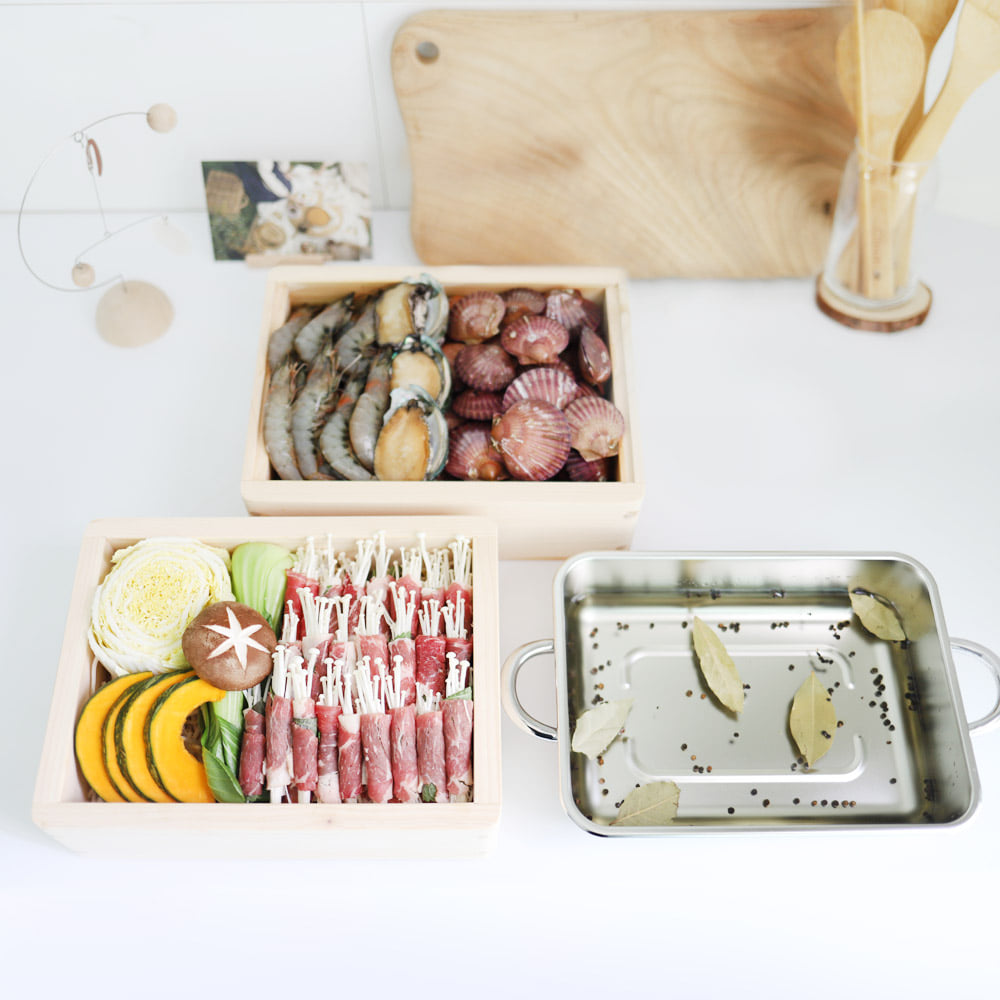 [캠핑덕] 편백나무 찜기 2단 3단 | 데얼스 아웃도어 전문 플랫폼