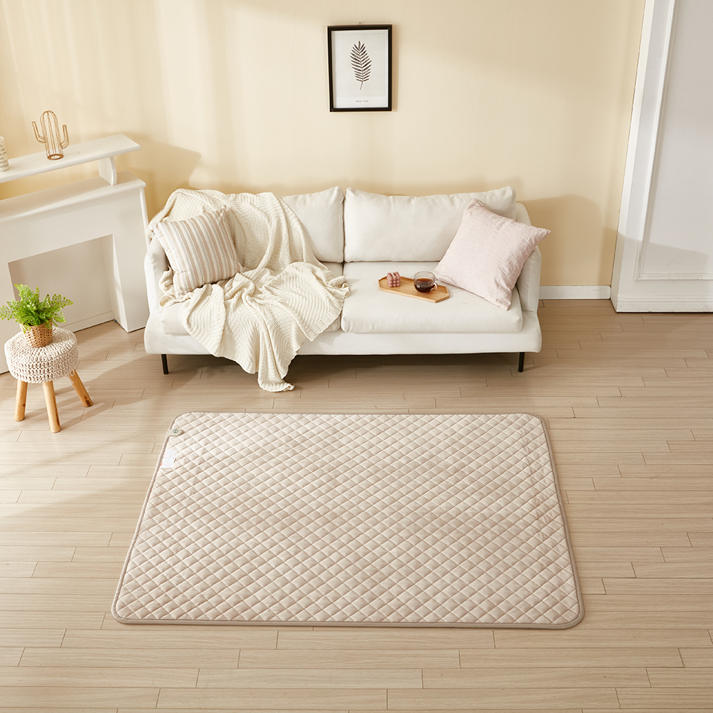 [캠핑덕] EMF 탄소 전기매트 전기장판 극세사 베이지 중형 싱글 100x180 | 데얼스 아웃도어 전문 플랫폼