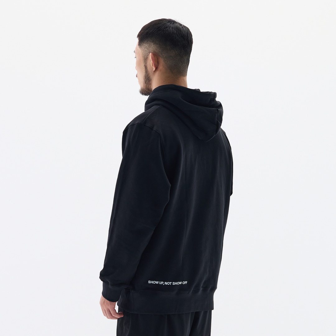 오버셔 라이프 스탠다드 후디 블랙 | 데얼스 아웃도어 전문 플랫폼