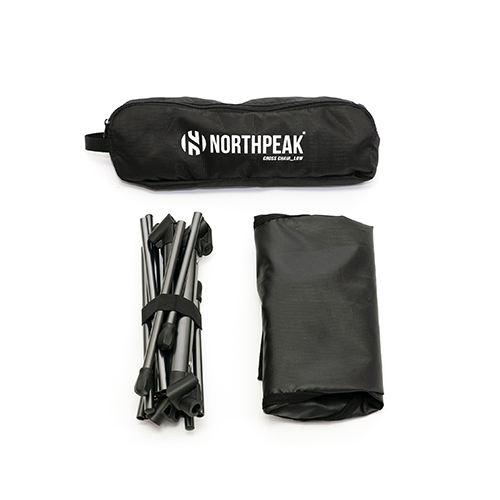 노스피크 크로스 체어 로우 블랙 | 데얼스 아웃도어 전문 플랫폼