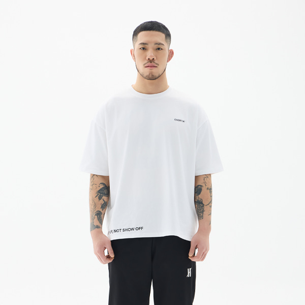 오버셔 라이프 스탠다드 워싱 반팔티 화이트 | 데얼스 아웃도어 전문 플랫폼